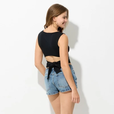 Women's Back Bow Tie Tank Top - Wild Fable™ 1 Women's Back Bow Tie Tank Top - Wild Fable™