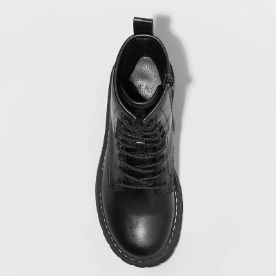 Women's Zea Combat Boots - Wild Fable™ Black 2 Women's Zea Combat Boots - Wild Fable™ Black - Image 2