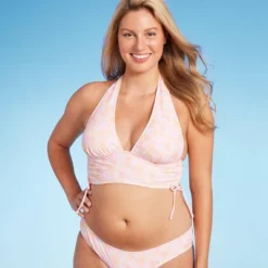 Women's Cinch Side Longline Halter Bikini Top - Wild Fable™ Multi Floral Print -Trendy Wear Women Store GUEST 7e310a26 a376 4489 8733 0755d60647c1