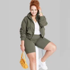 Women's Cropped Zip-Up Hoodie - Wild Fable™ -Trendy Wear Women Store GUEST 7f009af7 5ff2 4eb5 ac50 6be216eeefbf