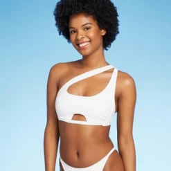 Women's Cut Out One Shoulder Bikini Top - Wild Fable™ -Trendy Wear Women Store GUEST 800fd6c7 2a0c 47da a2ed 474773c8e3c9