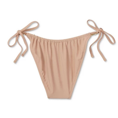 Women's Chain Detail Side-Tie Adjustable Coverage Bikini Bottom - Wild Fable™ Brown 6 Women's Chain Detail Side-Tie Adjustable Coverage Bikini Bottom - Wild Fable™ Brown - Image 6