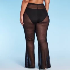Women's Mesh High Waist Flare Cover Up Pants - Wild Fable™ -Trendy Wear Women Store GUEST 810707fd 869c 40a0 a8cd af1b5eede330