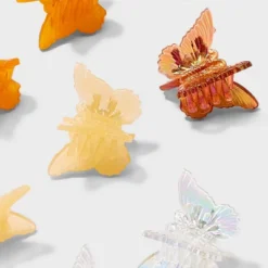 Mini Butterfly Claw Hair Clip Set 10pc - Wild Fable™ Iridescent: Multicolored Hair Accessories For All Hair Types