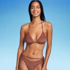 Women's Beaded Strap Triangle Bikini Top - Wild Fable™ 12 Women's Beaded Strap Triangle Bikini Top - Wild Fable™ -Trendy Wear Women Store GUEST 82e31591 3d51 4db5 a021 70ed75854694