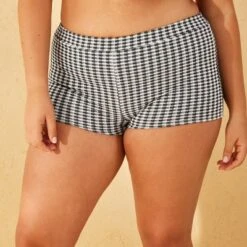 Women's Sparkle Gingham Texture High-Rise Shortie Swim Bottom - Wild Fable™ -Trendy Wear Women Store GUEST 84484e22 f98b 478f bdab 2d121031e407