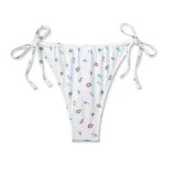 Women's Floral Print Side-Tie Ultra High Leg Adjustable Coverage Bikini Bottom - Wild Fable™ White 12 Women's Floral Print Side-Tie Ultra High Leg Adjustable Coverage Bikini Bottom - Wild Fable™ White -Trendy Wear Women Store GUEST 887d468e 0455 40bd bdf8 5012a6934b40