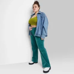 Women's Mid-Rise Corduroy Flare Pants - Wild Fable™ -Trendy Wear Women Store GUEST 88ef4b62 fcde 4992 b86f 4c08d8ce08f3