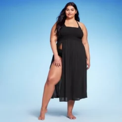 Women's Smocked High Slit Convertible Cover Up Dress - Wild Fable™ -Trendy Wear Women Store GUEST 8a14f939 7a45 41b1 b667 1afd7c4c90b3