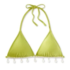 Women's Shell Detail Triangle Bikini Top - Wild Fable™ Green -Trendy Wear Women Store GUEST 8ce97c71 e6e9 41d0 85a3 c1c93ddfccad