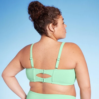 Women's Shirred Underwire Lurex Bikini Top - Wild Fable™ 1 Women's Shirred Underwire Lurex Bikini Top - Wild Fable™