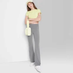 Women's High-Waisted Flare Leggings - Wild Fable™ Heather Gray -Trendy Wear Women Store GUEST 90a4be30 da89 4939 a3a6 0aca3cbfb7c4