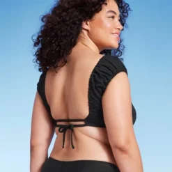 Women's Cap Sleeve Smocked Bralette Bikini Top - Wild Fable™ -Trendy Wear Women Store GUEST 9348d823 5432 484f 8f2c b0ff17b82845