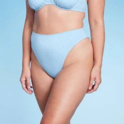 Women's Ribbed High Leg Cheeky High Waist Bikini Bottom - Wild Fable™ -Trendy Wear Women Store GUEST 94b31c2a 5dd6 4ee1 8a1b baf052234542