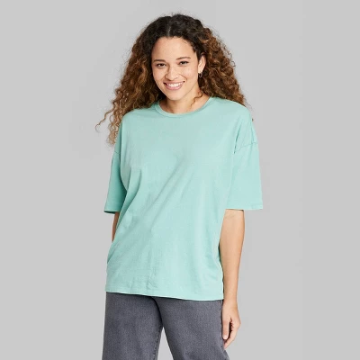 Women's Short Sleeve Relaxed Fit T-Shirt - Wild Fable™ 1 Women's Short Sleeve Relaxed Fit T-Shirt - Wild Fable™