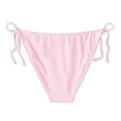 Women's Side-Tie Scoop Front High Leg Cheeky Bikini Bottom - Wild Fable™ Light Pink Lurex -Trendy Wear Women Store GUEST 972172d5 9e80 44dc 8857 f20fde6acd2b