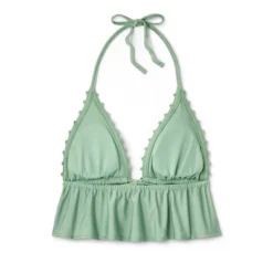 Women's Crochet Tie-Front Longline Bikini Top - Wild Fable™ Soft Green -Trendy Wear Women Store GUEST 9983ebdf 3d58 4e7c 8588 1970fff3ed7f