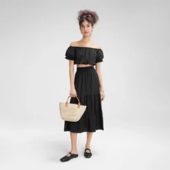 Women's Wide Shirred Waistband A-Line Skirt - Wild Fable™ -Trendy Wear Women Store GUEST 9c6a507d 4aef 4262 ab49 971ce1b22394