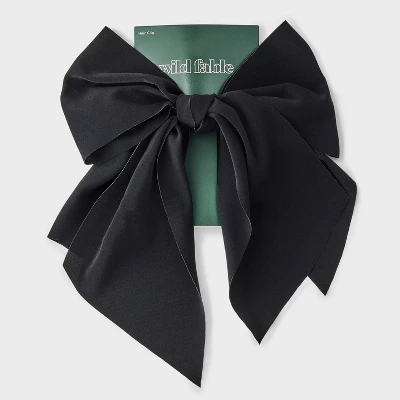 Floral Bow Hair Barrette - Wild Fable™ Black 1 Floral Bow Hair Barrette - Wild Fable™ Black