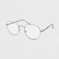 Tie-Dye Printed Round Blue Light Filtering Glasses - Wild Fable™ Gold