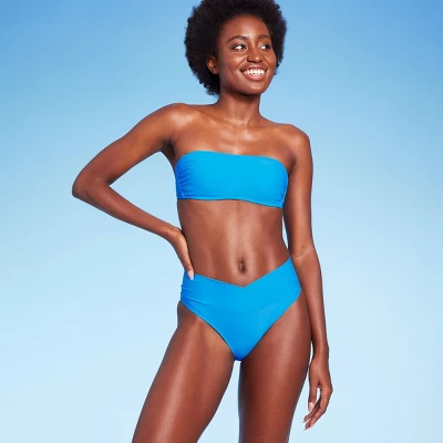 Women's Crossover High Leg Cheeky Mid-Rise Bikini Bottom - Wild Fable™ 7 Women's Crossover High Leg Cheeky Mid-Rise Bikini Bottom - Wild Fable™ - Image 7