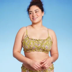 Women's Ruffle Detail Bralette Bikini Top - Wild Fable™ -Trendy Wear Women Store GUEST a0bffd58 9e99 4439 95c3 c22625d534a1