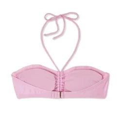 Women's Cinch-Front Halter Bandeau Bikini Top - Wild Fable™ Shiny Pink -Trendy Wear Women Store GUEST a27426a1 4e8c 4879 8697 66e45afa3d59