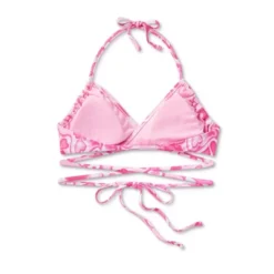 Women's Wrap Bralette Bikini Top - Wild Fable™ Pink Heart Print -Trendy Wear Women Store GUEST a2c2e904 9866 4259 8013 f66a28f5d8de