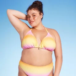 Women's Triangle Bikini Top With Shell Charm - Wild Fable™ -Trendy Wear Women Store GUEST a2d169ca ee7e 4394 815d fa311c885912