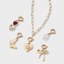 Build Your Own Heart And Butterfly Charm Necklace - Wild Fable™ Gold 7 Build Your Own Heart And Butterfly Charm Necklace - Wild Fable™ Gold -Trendy Wear Women Store GUEST a367456c 57b8 45c5 b888 1dbd43d01c60