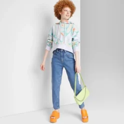 Women's Super-High Rise Curvy Tapered Jeans - Wild Fable™ Medium Wash -Trendy Wear Women Store GUEST a438a7e3 1141 433f a376 1b45f338e0ea