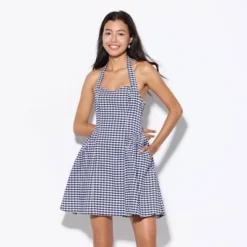 Women's Mini Dress - Wild Fable™ Navy Blue Gingham 5 Women's Mini Dress - Wild Fable™ Navy Blue Gingham -Trendy Wear Women Store GUEST a912cafc b82a 4a8e 91cd c37b061710ee