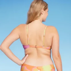 Women's Bralette Bikini Top - Wild Fable™ Pink/Orange/Yellow Tie-Dye -Trendy Wear Women Store GUEST a936ec64 98f4 4c23 982b f5234f17ce58