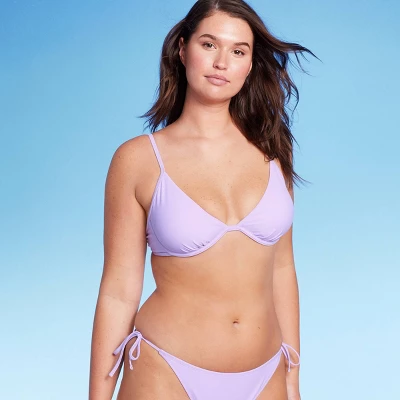 Women's Underwire Bikini Top - Wild Fable™ Light Purple 3 Women's Underwire Bikini Top - Wild Fable™ Light Purple - Image 3