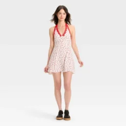 Women's Lace Trim Mini A-Line Dress - Wild Fable™ -Trendy Wear Women Store GUEST ae745bc1 2240 49a8 8914 f009d9f86cfd