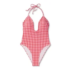 Women's Keyhole Cross Front Halter Ultra High Leg Cheeky One Piece Swimsuit - Wild Fable™ Red 9 Women's Keyhole Cross Front Halter Ultra High Leg Cheeky One Piece Swimsuit - Wild Fable™ Red -Trendy Wear Women Store GUEST b00e1232 b965 4262 99b6 a43a683fd5a6