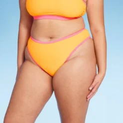 Women's Colorblock Ultra High Leg Extra Cheeky Bikini Bottom - Wild Fable™ Orange/Pink -Trendy Wear Women Store GUEST b160bda9 90c9 49e3 a957 68ca96e2ba74