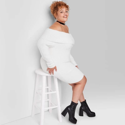 Women's Long Sleeve Mini Sweater Dress - Wild Fable™ 4 Women's Long Sleeve Mini Sweater Dress - Wild Fable™ - Image 4