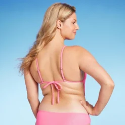 Women's Cowl Neck Longline Bralette Bikini Top - Wild Fable™ Pink Shine -Trendy Wear Women Store GUEST b7ccc465 d004 4848 aaac e5f7ebbb3070