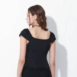 Women's Cap Sleeve Button-Front Shirt - Wild Fable™