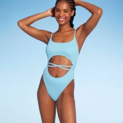 Women's Wrap Cut Out Extra Cheeky One Piece Swimsuit - Wild Fable™ -Trendy Wear Women Store GUEST b99f6827 a2e1 4bb4 8473 893c28415859