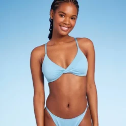 Women's Twist-Front Bralette Bikini Top - Wild Fable™ Blue Lurex 10 Women's Twist-Front Bralette Bikini Top - Wild Fable™ Blue Lurex -Trendy Wear Women Store GUEST c39d17c0 f02d 47fa 9433 3a1b49b558d8