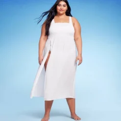 Women's Smocked High Slit Convertible Cover Up Dress - Wild Fable™ -Trendy Wear Women Store GUEST c45df215 bfa4 4f53 8845 a95cc6096cc9