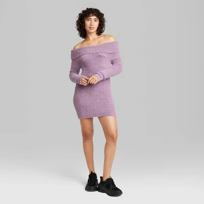 Women's Long Sleeve Mini Sweater Dress - Wild Fable™ 1 Women's Long Sleeve Mini Sweater Dress - Wild Fable™