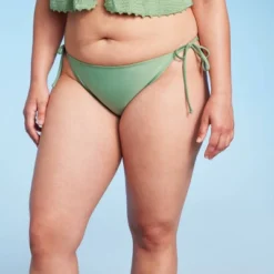 Women's Side-Tie Medium Coverage Bikini Bottom - Wild Fable™ Soft Green -Trendy Wear Women Store GUEST cf915f80 4d07 4b3f bec5 9e69735a54d7