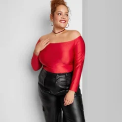 Women's Long Sleeve Off The Shoulder T-Shirt - Wild Fable™ -Trendy Wear Women Store GUEST d36ab4d2 5979 4fe9 b78c 3df2bf04f2d9