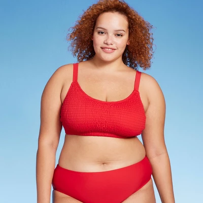 Women's Smocked Bralette Bikini Top - Wild Fable™ 8 Women's Smocked Bralette Bikini Top - Wild Fable™ - Image 8