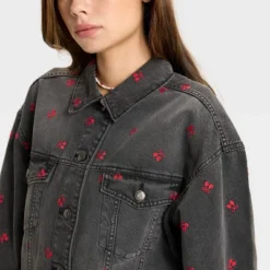 Women's Denim Oversized Trucker Jacket - Wild Fable™ -Trendy Wear Women Store GUEST ddc0bf29 c124 46a0 a37e c2b1f2cd6df0