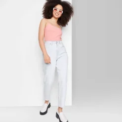 Women's Super-High Rise Curvy Tapered Jeans - Wild Fable™ Ultra Light Wash -Trendy Wear Women Store GUEST e74f7d85 9e29 4bb9 b84c 719d51aa3f45