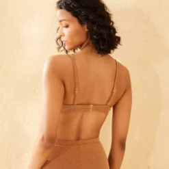 Women's Sparkle Scooped Bralette Bikini Top - Wild Fable™